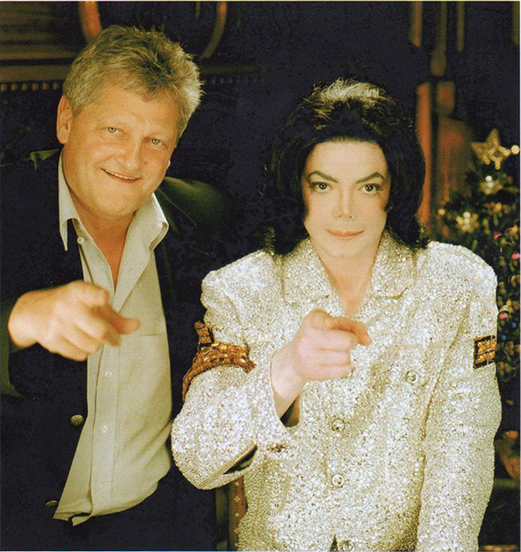 Mj and Dieter posing together.
